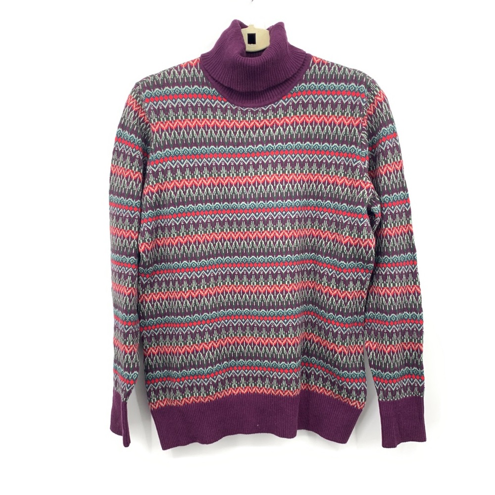 Patterned Purple Sweater